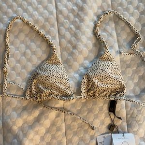 Gold detail bikini top